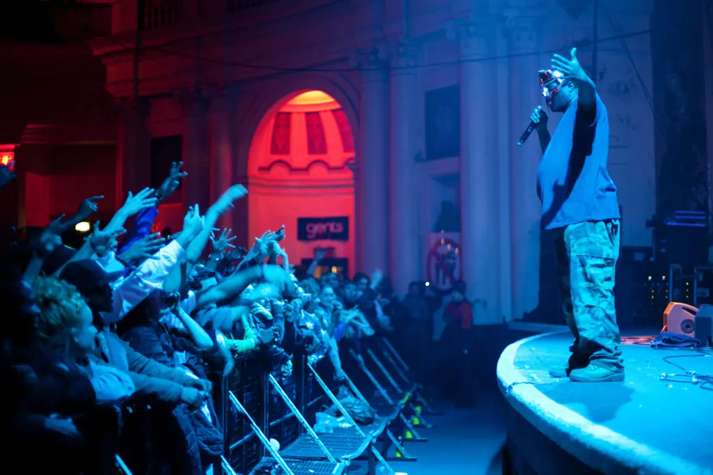 MF DOOM performing at Brixton Academy, London